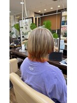 ジッピー ヘアーコレクション&nbsp;裾カラー ハイトーンカラー ウルフカット レイヤーカット