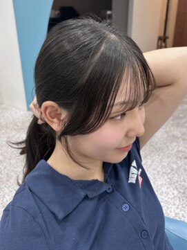 ボタン 熊本(VOTAN) 透ける暗髪/レイヤーカット/顔まわり/韓国ヘア/熊本美容室