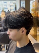 リード 渋谷店(REEED) センターパートニュアンスパーマストレートパーマ