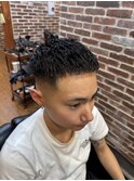 クロップスタイル　アイロンパーマ