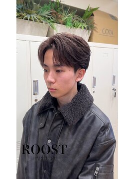 ルースト 原宿店(ROOST) 刈り上げセンターパート/波巻きツイストスパイラル/原宿