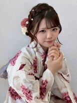 ミュー(miyuu)&nbsp;【浴衣着付け／ヘアセット】編み込みサイドお団子ヘア♪