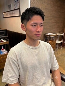 ワンワンオー バーバーショップ 博多店(@110 BARBER SHOP) ツーブロックショートカルマヘアスリックバックジェットフェード