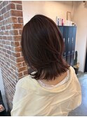 ハンサムショートレイヤーカットミルクティーベージュハイトーン