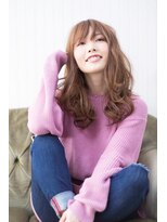ルークス 中央林間(LOOOKS)&nbsp;巻き髪でこなれ感　セミロングstyle