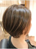 【CuCuLa苦楽園】大人可愛い小顔ショートボブ前下がりワンサイド