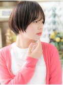 黒髪くすみカラーミニボブショートマッシュb上尾20代30代40代