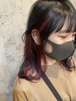 ヘアメイク ヴァロ(Hair Make VaLo)&nbsp;ブルーブラック＋インナーカラー
