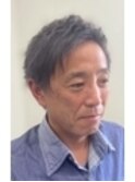 グレーを生かした大人ナチュラルアシメ