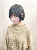 【Anli☆岩瀬萌】アイスブルー ベナボブ 切りっぱなし