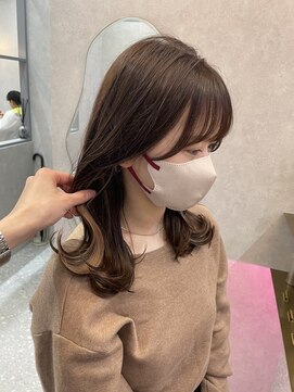 ロンド レア 天神大名店(Lond Le’a) イヤリングカラーベージュダブルカラーケアブリーチ韓国レイヤー