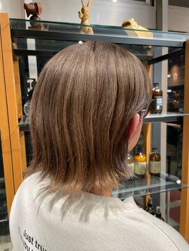 オーガニック ライフ 若葉 鶴ヶ島(organic+life) 20代30代40代抜け感外ハネボブミルクティベージュ