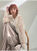 【e.dit tokyo macoto】ブリーチカラー顔まわりレイヤー20代30代