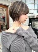 ショートボブ髪型30代40代50代前髪あり前髪なし面長丸顔【荒牧】