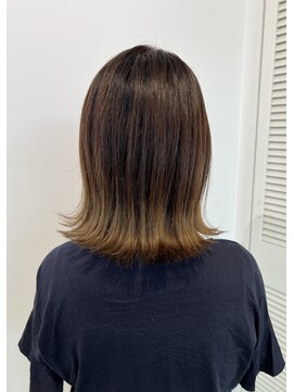 アドラーブル 万代店 (adorable) 20代30代ダブルカラーブリーチ立体感グラデーション透明感