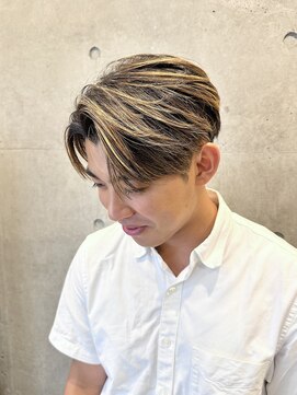 ヒート トウキョウ 目黒店(HEAT TOKYO) センターパート　バレイヤージュ　ハイライト　フェザーショート