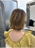 外国人風 くびれボブ ハイライト