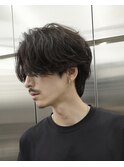 センターパートフェザーパーマニュアンスパーマシャドウパーマ