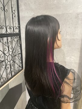 マイ キューブ ヘア デザイン 豊田(My Cube Hair Design) インナーカラーパープル