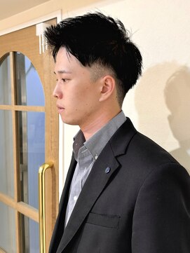 クレビアテン(CreBiA ten_) メンズショート　アップバング　メンズカット