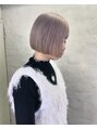 マジコ 表参道(Magico)&nbsp;ホワイトグレージュぱつっとミニボブ[表参道/髪質改善]