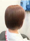 切りっぱなしボブ×ミルクブラウン[茅ヶ崎/茅ヶ崎駅/湘南]