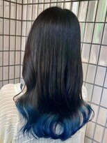 マティーナ ヘアー 池袋(Matina hair) グラデーション/くすみブルー/ネイビー池袋美容室