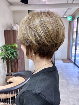 エスト 幕張本郷(est.) 夏くびれヘアアプリコットオレンジハイライトカラー