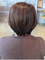 オーガニック リブ 川越(organic+live)&nbsp;秋カラー。30代40代かわいい大人ショートボブ