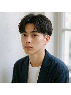 スープレックス ヘアーデザイン(SOUPREX HAIR DESIGN) センターパートツーブロック　20代 30代 40代 50代 60代　学割