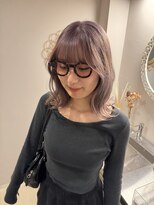 チャプター 問屋町(chapter)&nbsp;ケアブリーチラベンダーグレージュレイヤーカット韓国ヘア岡山