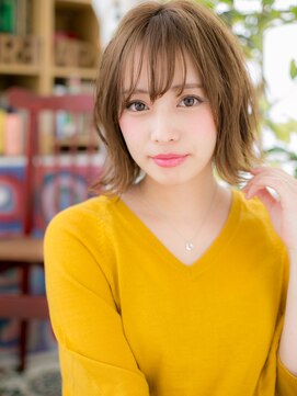 カバーヘア ブリス 志木南口駅前店(COVER HAIR bliss) 外ハネミニマルボブ小顔ミディアムレイヤーc720代30代40代