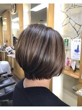 ヘア サロン ハラダ 笠寺店(Harada) ショートボブ イルミナカラー