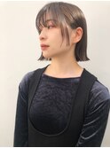 透けバング×コンパクトミニボブ