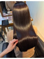 2席のみの美容室 アナイス(Anaiss)&nbsp;地毛風ビカク縮毛矯正、髪質改善、ダークブラウン＊
