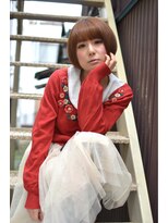 アズーア ヘアーアンドスパ(azure hair&spa)&nbsp;スイートストレート×グロスカラーボブ  【横浜駅】