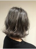 【DaVin中目黒】ハイライトことりベージュ 毛先パーマブランジュ