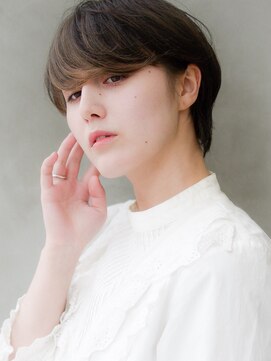 スー 渋谷(suu) 大人かわいい丸み小顔ハンサムマッシュショートボブ＜徳竹＞