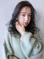 アルバム 渋谷パルコ(ALBUM) スモーキーアッシュロング_ウェーブパーマ_37244