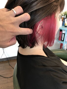 ヒッピーヘアー(Hippie Hair) インナーカラー