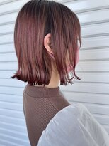 デラメア 本店(delamair)&nbsp;ピンクベージュ×外ハネボブ