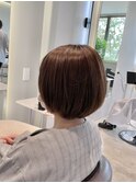 艶髪ラベンダーブラウンボブ群馬太田足利