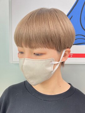 マックス フォー ヘアー(MAX FOR HAIR) 【デザインカット】マッシュショート×ミルクティーベージュ◎