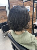 ボブレイヤー外ハネスタイル