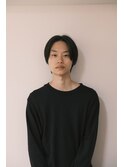 センターパート メンズカット ミディアム 大阪美容室