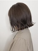 20代30代40代シアーピンク透明感くびれボブ外ハネ乾かすだけ