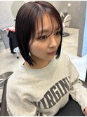 ミニボブ×ラベージュ
