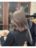 ラベンダーグレージュ/ブリーチなしダブルカラー/恵比寿/代官山