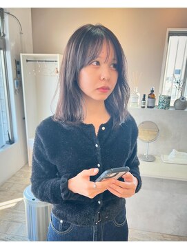 アスラン(ASLAN) 【aslan】レイヤースタイル/顔周りカット/ペールラベンダー