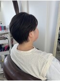 アシメショート×アッシュカラー
